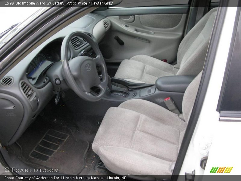 Arctic White / Pewter Gray 1999 Oldsmobile Alero GX Sedan