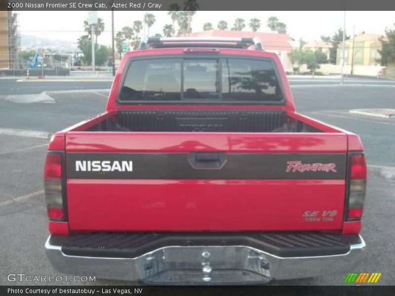 Aztec Red / Gray 2000 Nissan Frontier SE Crew Cab