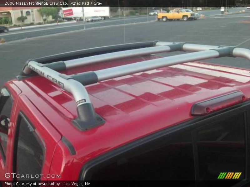 Aztec Red / Gray 2000 Nissan Frontier SE Crew Cab