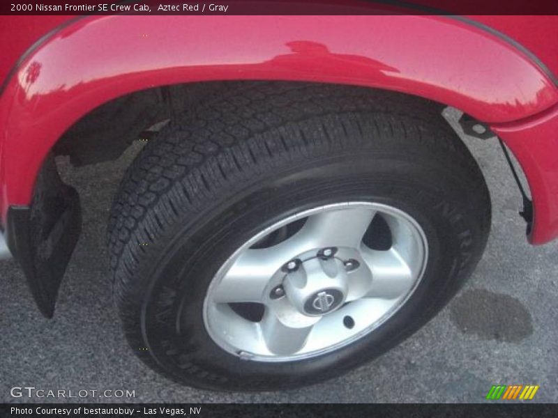 Aztec Red / Gray 2000 Nissan Frontier SE Crew Cab