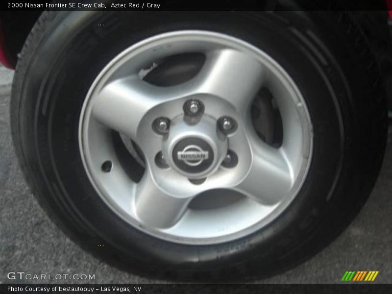 Aztec Red / Gray 2000 Nissan Frontier SE Crew Cab