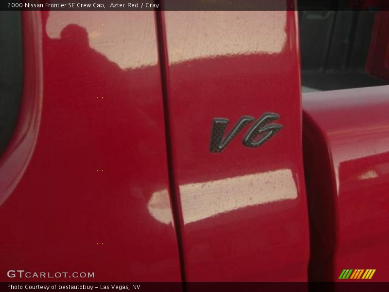 Aztec Red / Gray 2000 Nissan Frontier SE Crew Cab