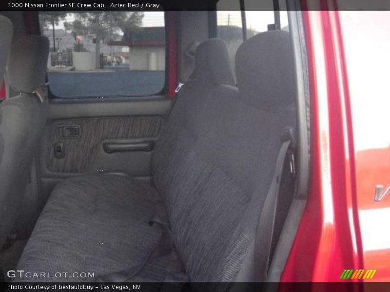 Aztec Red / Gray 2000 Nissan Frontier SE Crew Cab