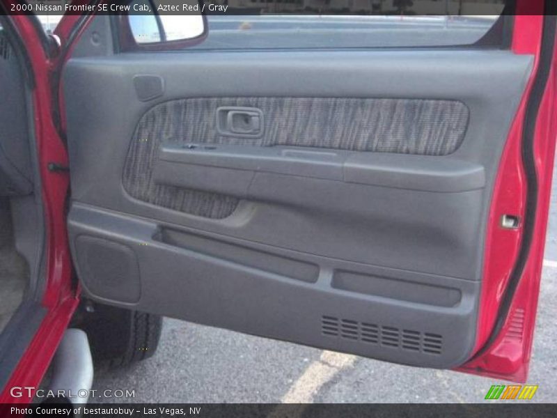 Aztec Red / Gray 2000 Nissan Frontier SE Crew Cab