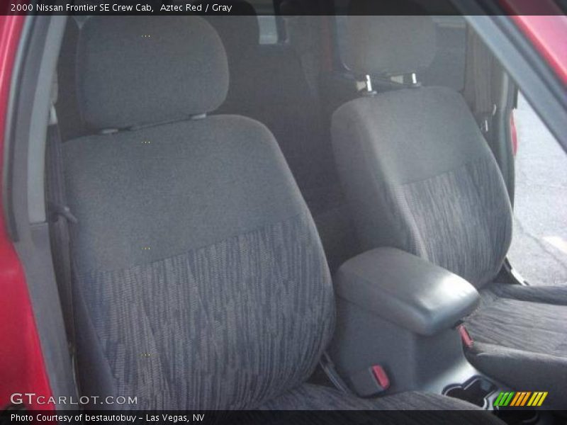 Aztec Red / Gray 2000 Nissan Frontier SE Crew Cab