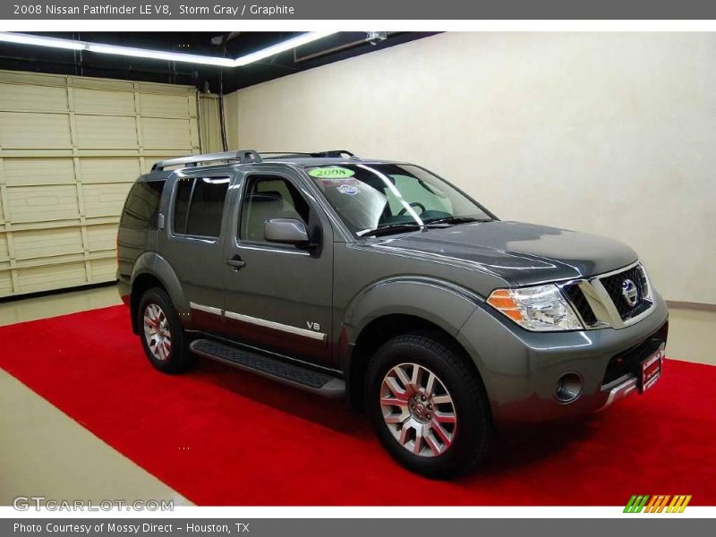 Storm Gray / Graphite 2008 Nissan Pathfinder LE V8