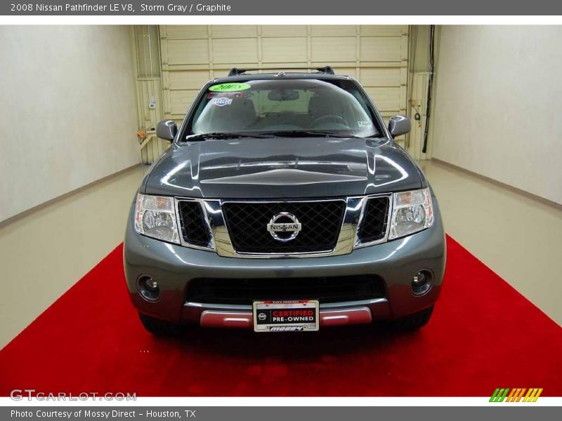 Storm Gray / Graphite 2008 Nissan Pathfinder LE V8