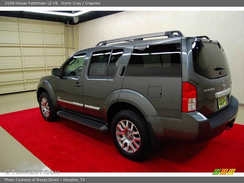 Storm Gray / Graphite 2008 Nissan Pathfinder LE V8