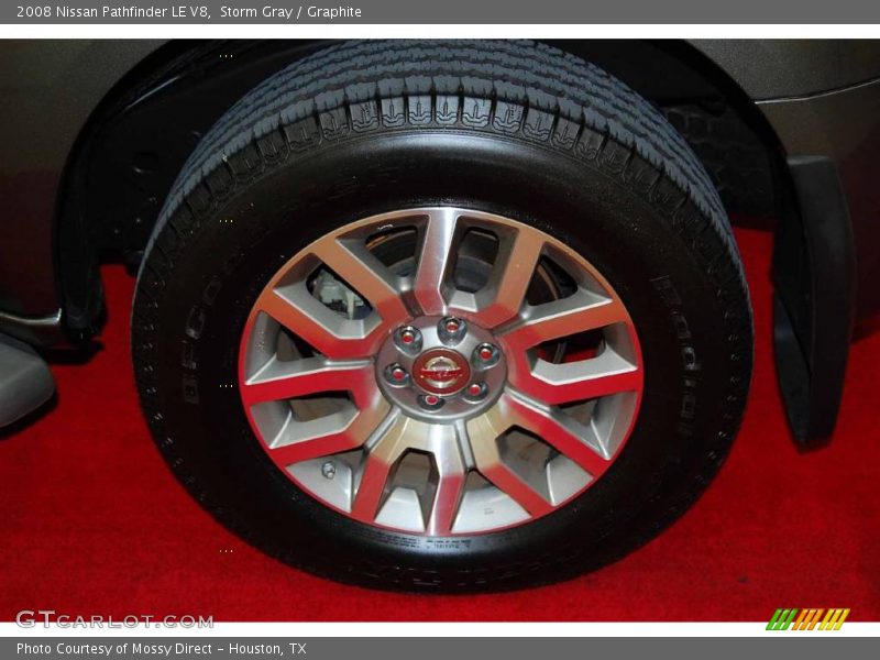 Storm Gray / Graphite 2008 Nissan Pathfinder LE V8