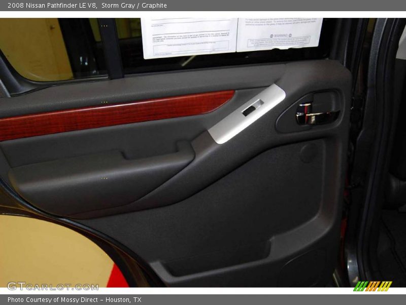 Storm Gray / Graphite 2008 Nissan Pathfinder LE V8