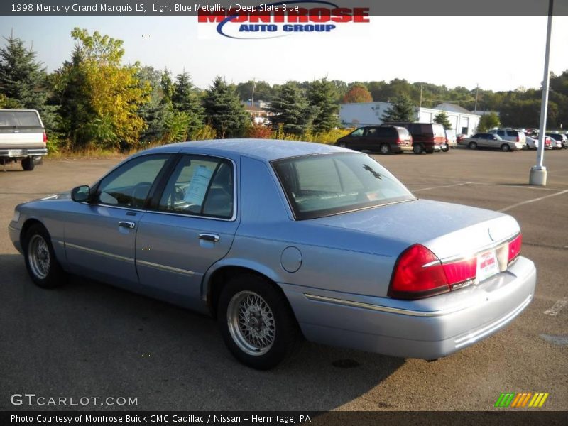 Light Blue Metallic / Deep Slate Blue 1998 Mercury Grand Marquis LS
