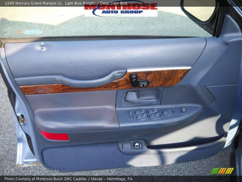 Light Blue Metallic / Deep Slate Blue 1998 Mercury Grand Marquis LS