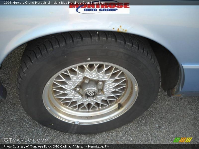 Light Blue Metallic / Deep Slate Blue 1998 Mercury Grand Marquis LS