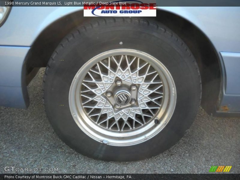 Light Blue Metallic / Deep Slate Blue 1998 Mercury Grand Marquis LS