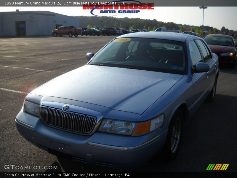 Light Blue Metallic / Deep Slate Blue 1998 Mercury Grand Marquis LS