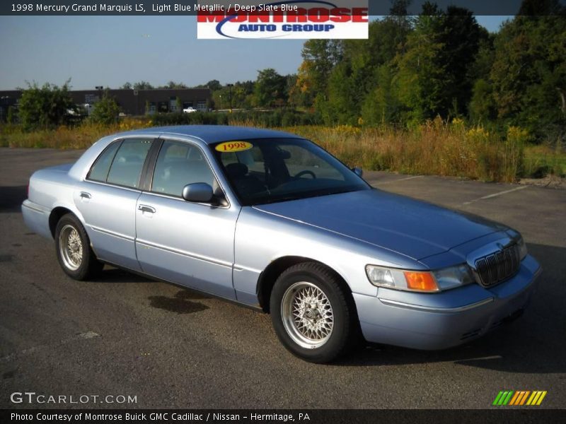 Light Blue Metallic / Deep Slate Blue 1998 Mercury Grand Marquis LS