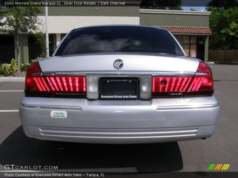 Silver Frost Metallic / Dark Charcoal 2002 Mercury Grand Marquis LS