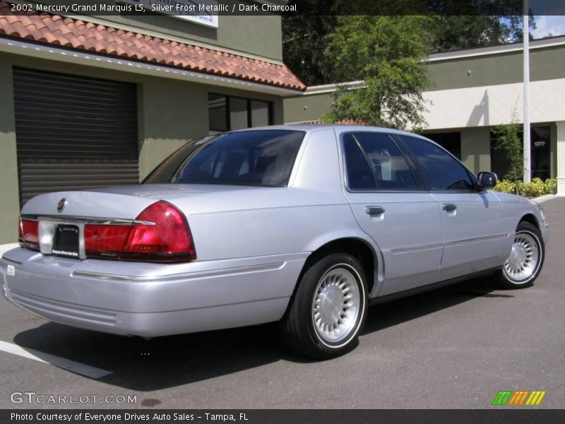 Silver Frost Metallic / Dark Charcoal 2002 Mercury Grand Marquis LS