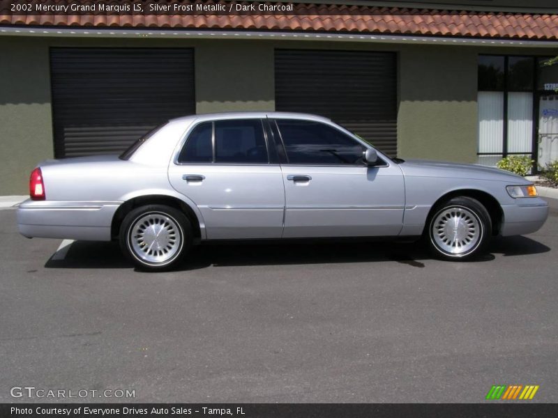 Silver Frost Metallic / Dark Charcoal 2002 Mercury Grand Marquis LS