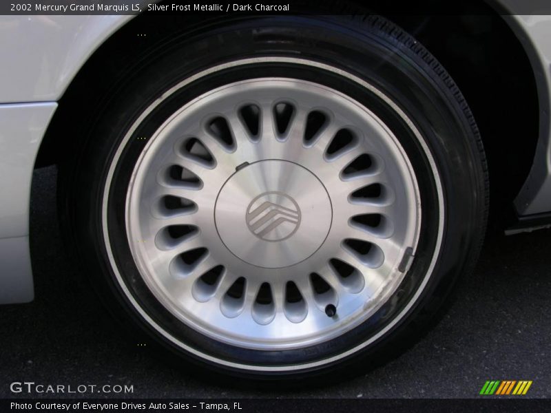Silver Frost Metallic / Dark Charcoal 2002 Mercury Grand Marquis LS