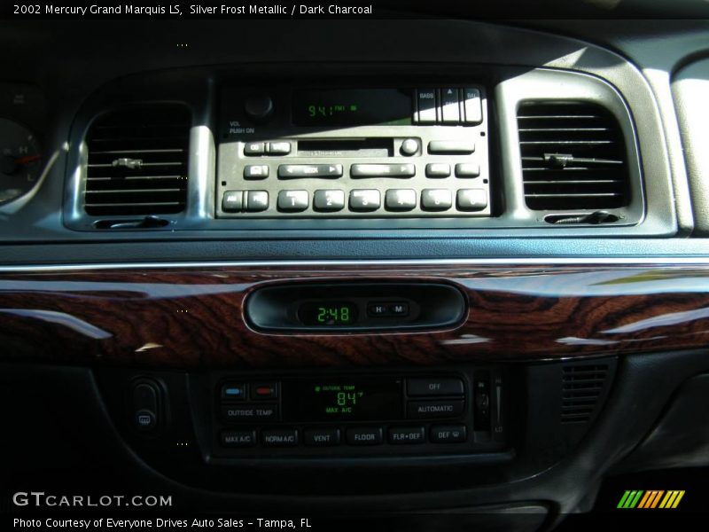Silver Frost Metallic / Dark Charcoal 2002 Mercury Grand Marquis LS