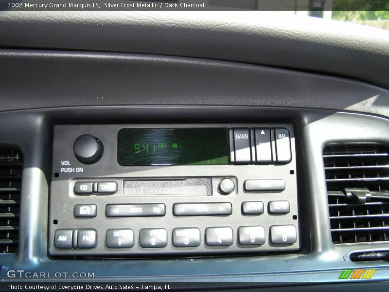 Silver Frost Metallic / Dark Charcoal 2002 Mercury Grand Marquis LS