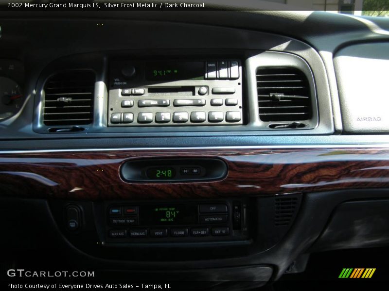 Silver Frost Metallic / Dark Charcoal 2002 Mercury Grand Marquis LS
