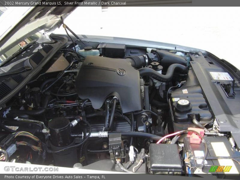 Silver Frost Metallic / Dark Charcoal 2002 Mercury Grand Marquis LS