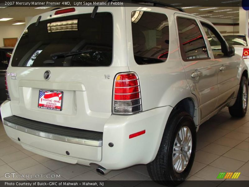 Light Sage Metallic / Pebble 2007 Mercury Mariner Premier 4WD