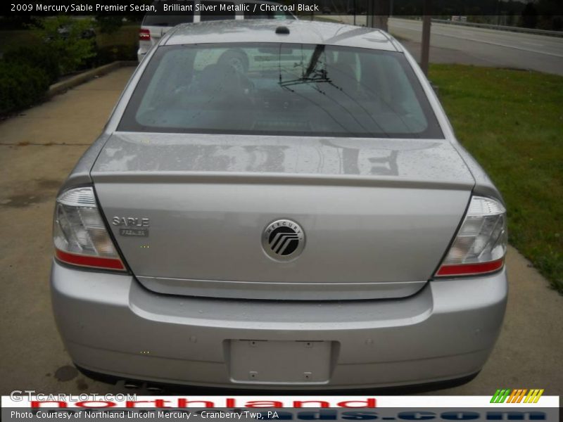 Brilliant Silver Metallic / Charcoal Black 2009 Mercury Sable Premier Sedan