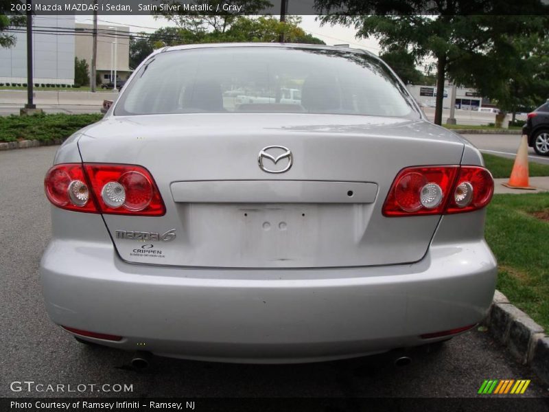 Satin Silver Metallic / Gray 2003 Mazda MAZDA6 i Sedan