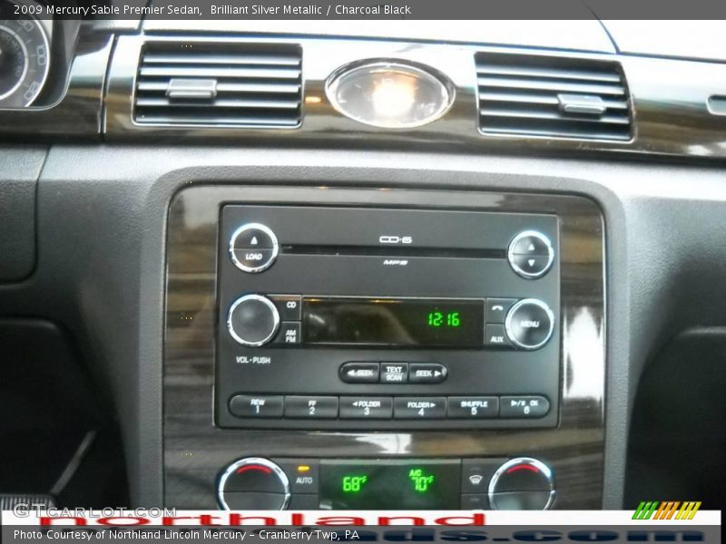 Brilliant Silver Metallic / Charcoal Black 2009 Mercury Sable Premier Sedan