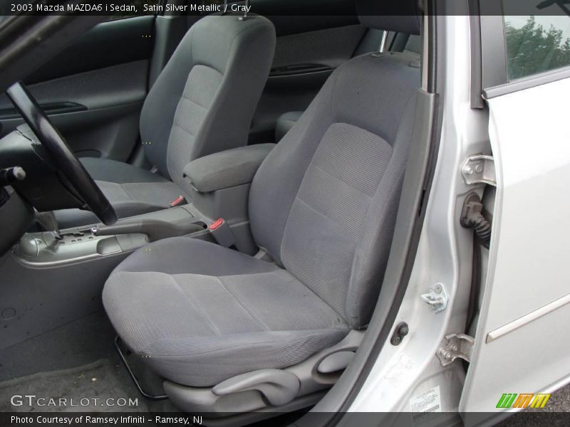 Satin Silver Metallic / Gray 2003 Mazda MAZDA6 i Sedan