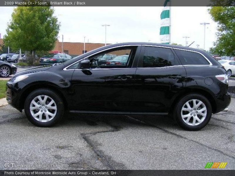 Brilliant Black / Black 2009 Mazda CX-7 Sport