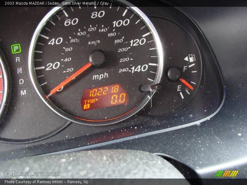 Satin Silver Metallic / Gray 2003 Mazda MAZDA6 i Sedan
