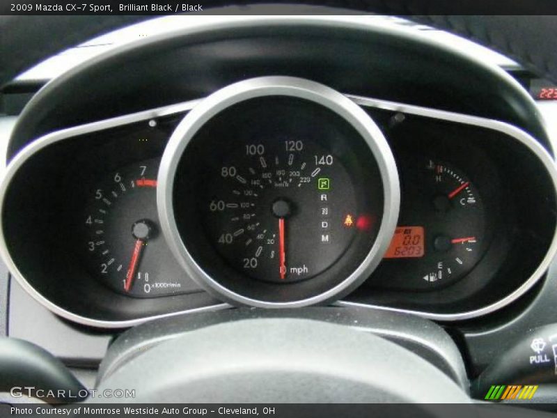 Brilliant Black / Black 2009 Mazda CX-7 Sport