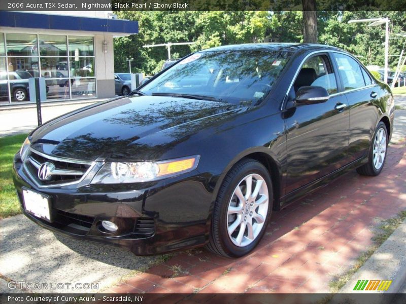 Nighthawk Black Pearl / Ebony Black 2006 Acura TSX Sedan