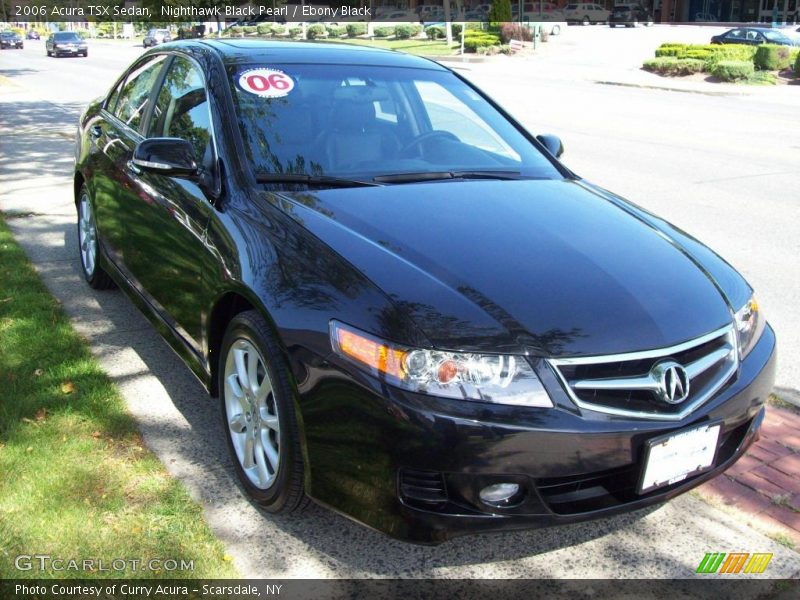 Nighthawk Black Pearl / Ebony Black 2006 Acura TSX Sedan