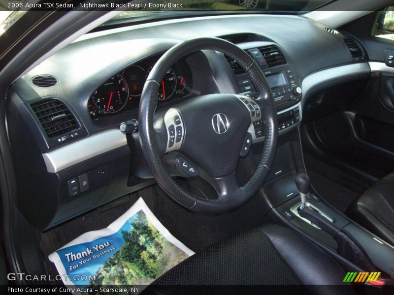 Nighthawk Black Pearl / Ebony Black 2006 Acura TSX Sedan