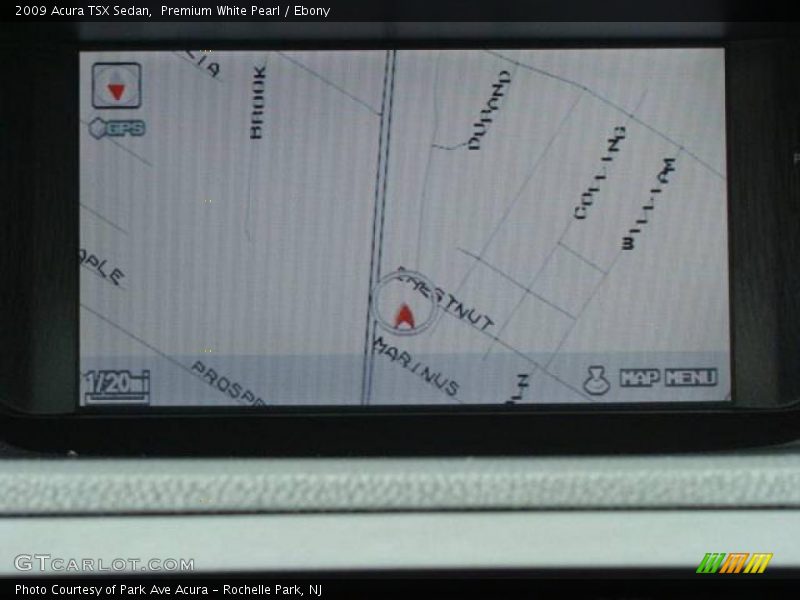 Premium White Pearl / Ebony 2009 Acura TSX Sedan