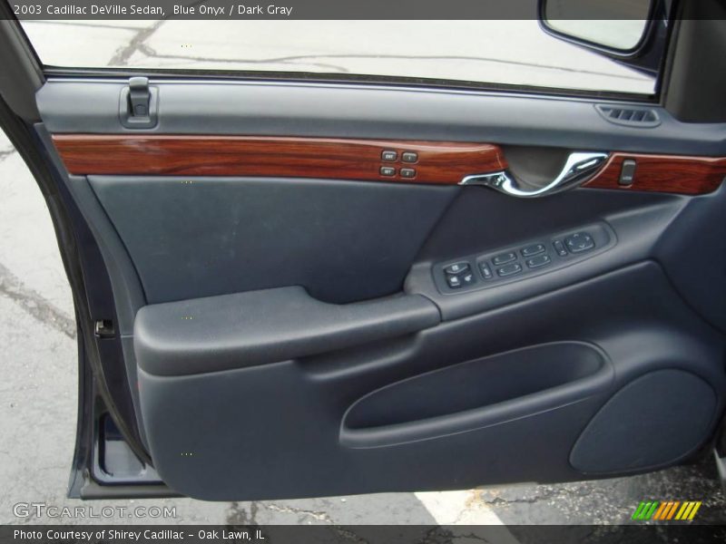 Blue Onyx / Dark Gray 2003 Cadillac DeVille Sedan