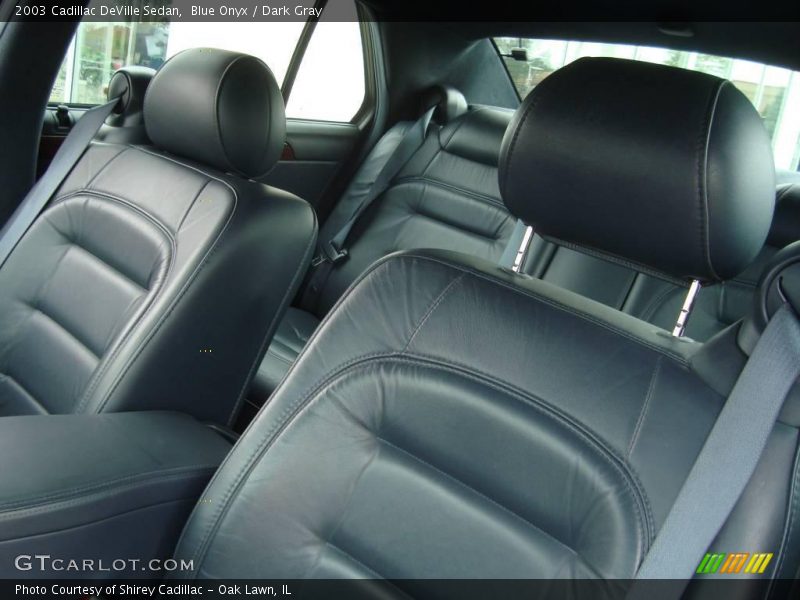 Blue Onyx / Dark Gray 2003 Cadillac DeVille Sedan