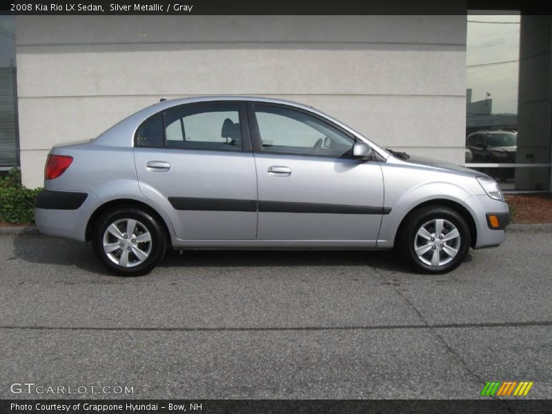 Silver Metallic / Gray 2008 Kia Rio LX Sedan