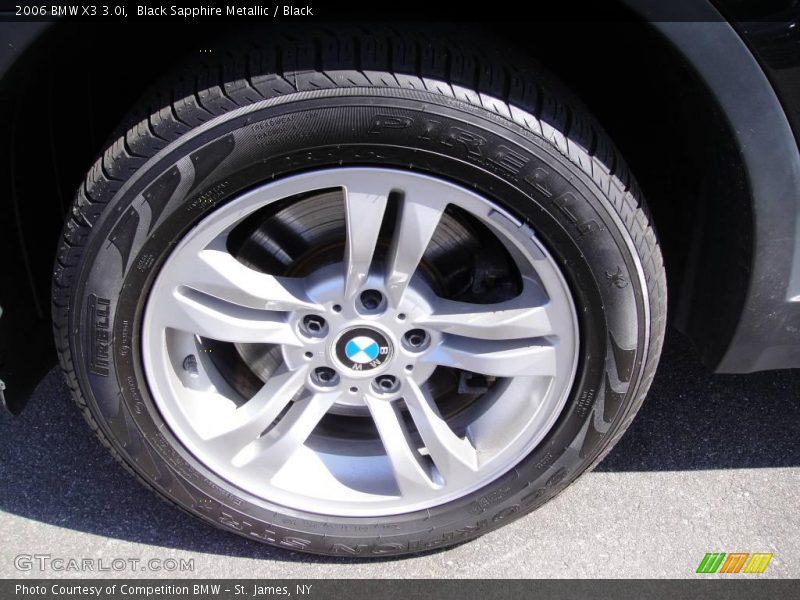 Black Sapphire Metallic / Black 2006 BMW X3 3.0i