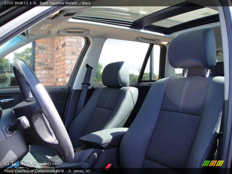 Black Sapphire Metallic / Black 2006 BMW X3 3.0i
