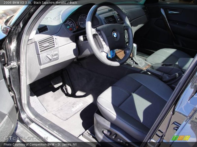 Black Sapphire Metallic / Black 2006 BMW X3 3.0i