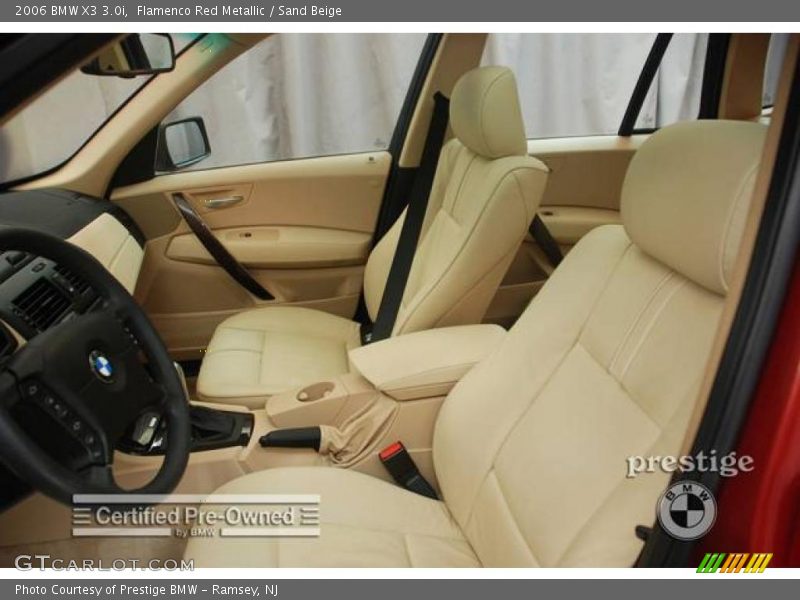 Flamenco Red Metallic / Sand Beige 2006 BMW X3 3.0i