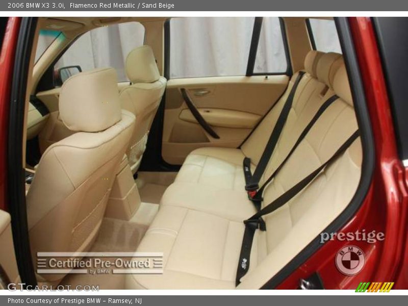 Flamenco Red Metallic / Sand Beige 2006 BMW X3 3.0i
