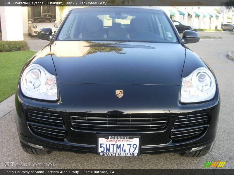 Black / Black/Steel Grey 2006 Porsche Cayenne S Titanium