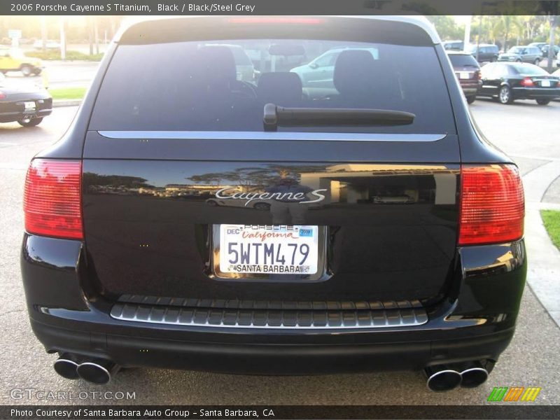 Black / Black/Steel Grey 2006 Porsche Cayenne S Titanium